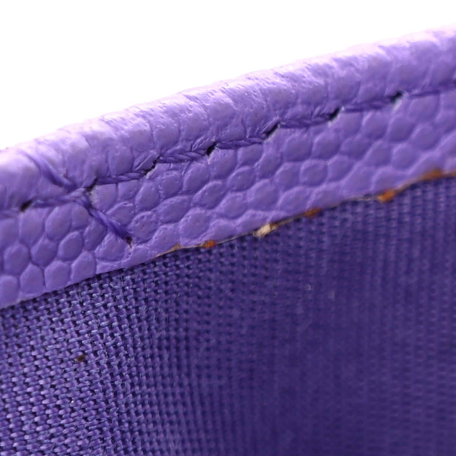 Chanel Caviar Quilted Card Holder Purple 8 of 10