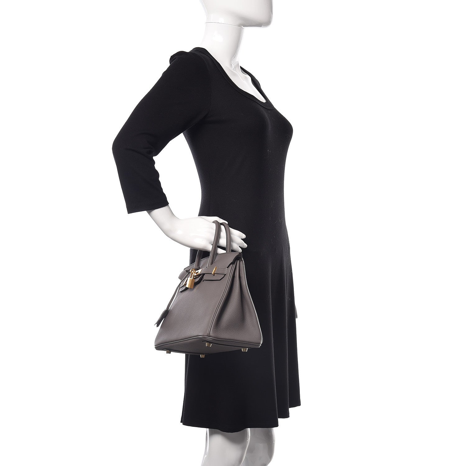 Hermes Togo Birkin 25 Etain 2 of 31