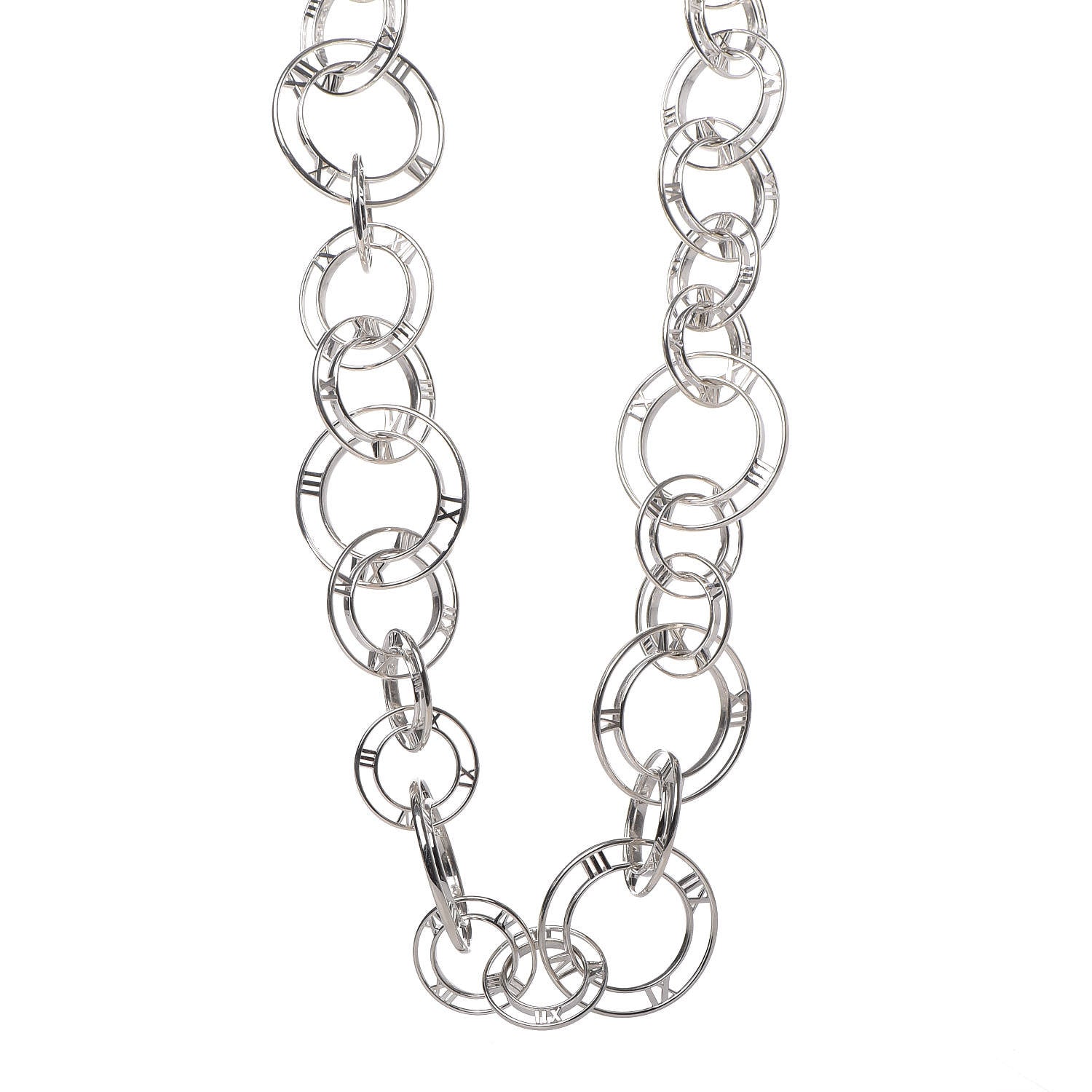 Tiffany Sterling Silver Atlas Link Necklace 1 of 7