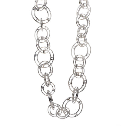 Tiffany Sterling Silver Atlas Link Necklace 1 of 7