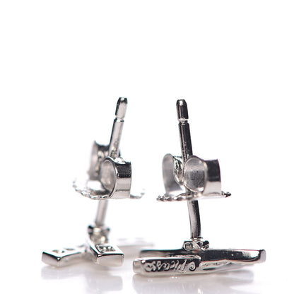 Tiffany Platinum Diamond Paloma Picasso X Kiss Earrings 3 of 4