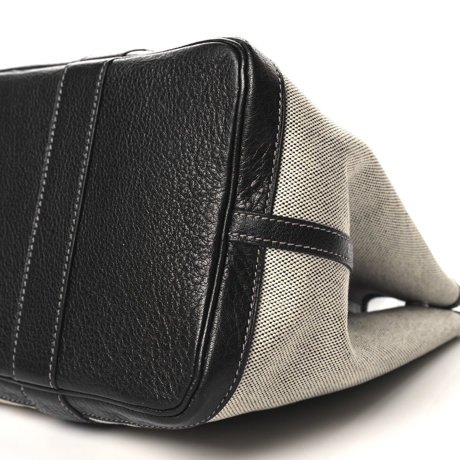 Hermes Toile Buffle Skipper Garden Party 36 MM Tote Black 9 of 10