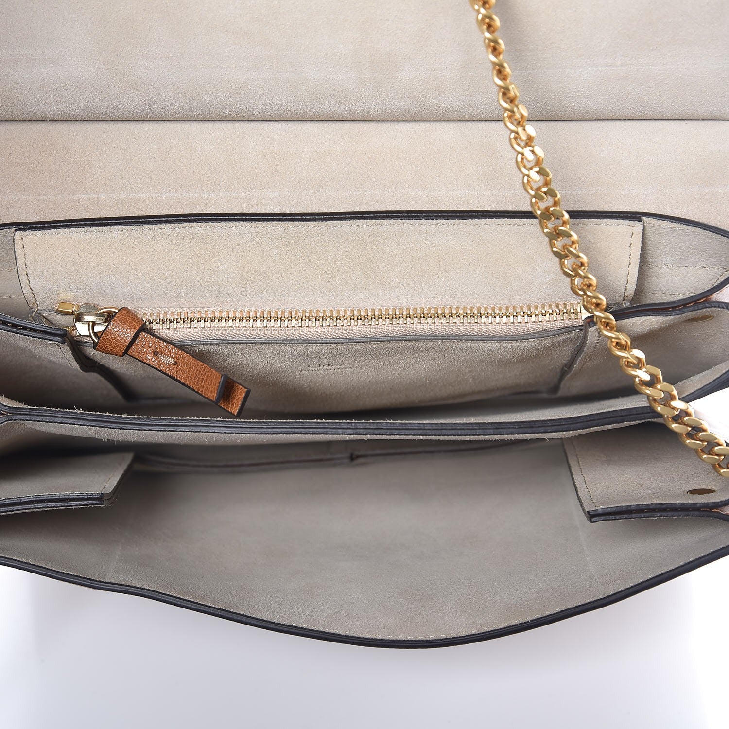 Chloe Goatskin Medium Faye Shoulder Bag Caramel 5 of 7