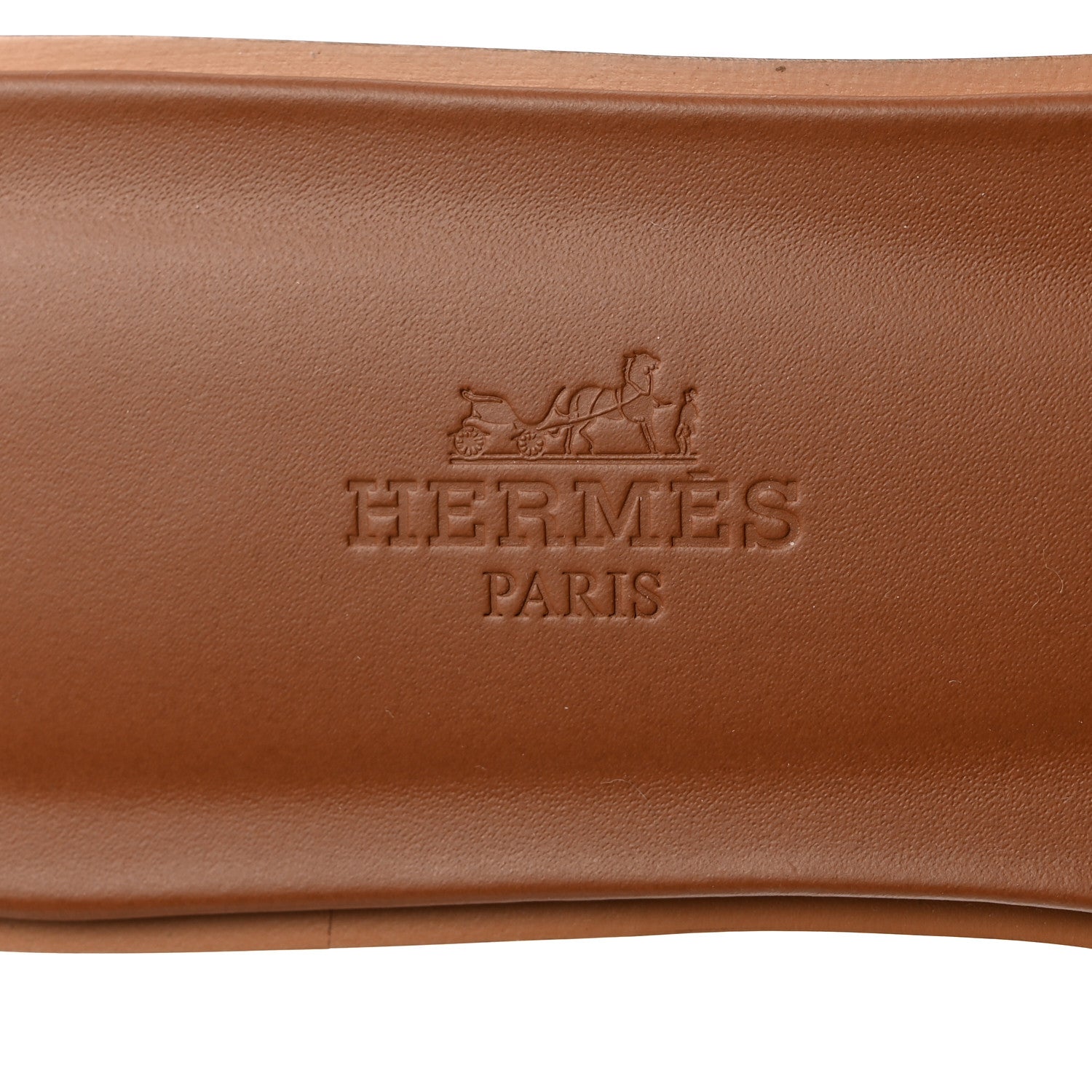 Hermes Box Calfskin Oran Sandals 37 Gold 6 of 9