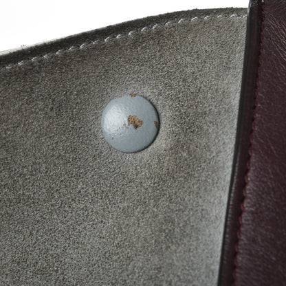 Celine Smooth Calfskin Suede Medium Tri-Color Trapeze Dark Grey 22 of 23