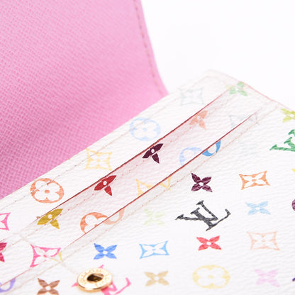 Louis Vuitton Monogram Multicolor Sarah Wallet White Litchi 9 of 12