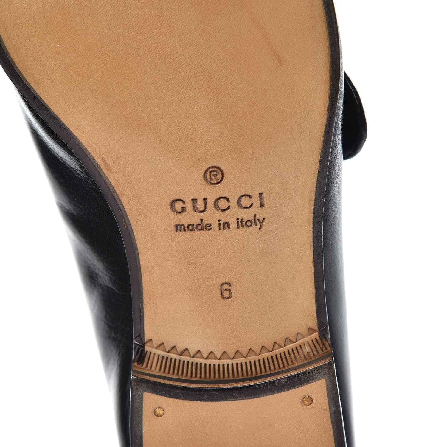 Gucci Goatskin Web Mens GG Loafers 6 Black 9 of 9