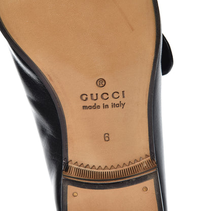 Gucci Goatskin Web Mens GG Loafers 6 Black 9 of 9