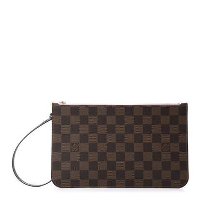 Louis Vuitton Damier Ebene Neverfull MM GM Pochette Rose Ballerine 1 of 7