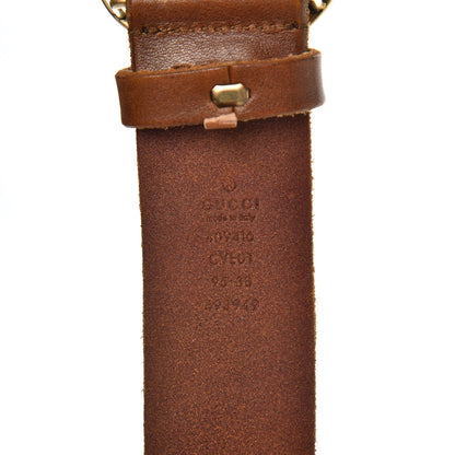 Gucci Faded Calfskin Double G 40mm Belt 95 38 Cuir 5 of 8