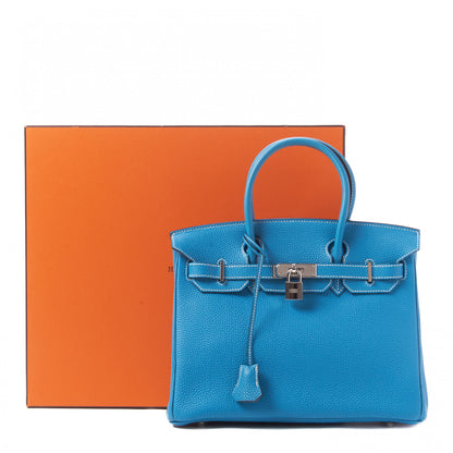 Hermes Togo Birkin 30 Blue Jean 29 of 29
