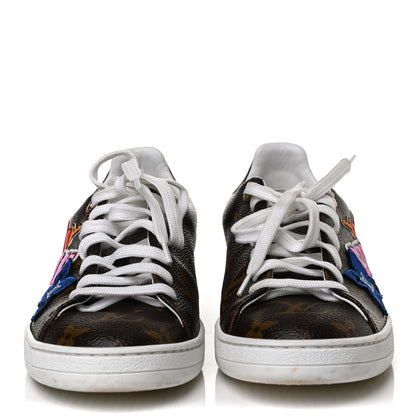 Louis Vuitton Calfskin Monogram LV Black Heart Sneakers 36 Cacao 2 of 13