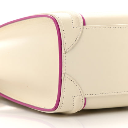 Celine Smooth Calfskin Nano Luggage White Magenta 9 of 24
