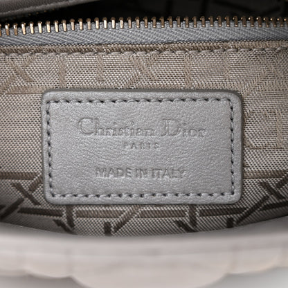 Christian Dior Metallic Lambskin Cannage Mini Lady Dior Grey 6 of 14
