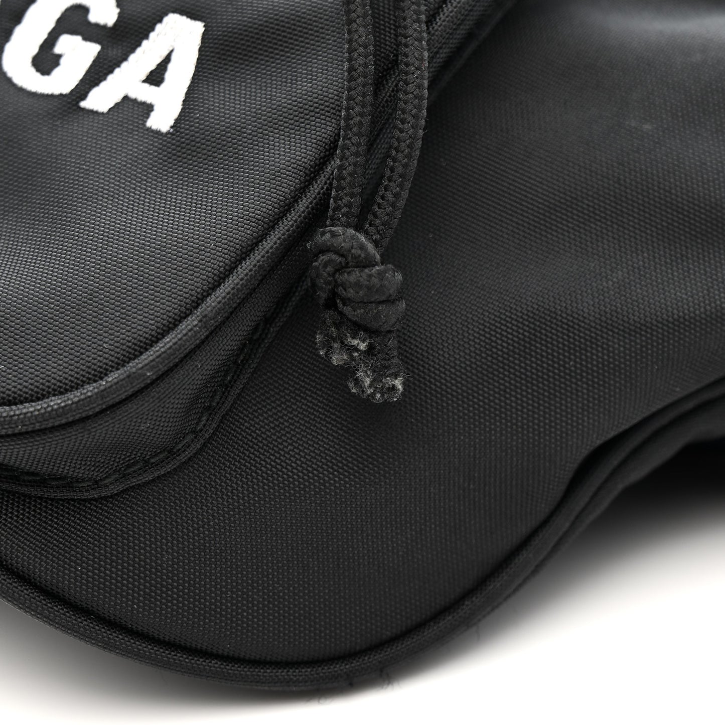 Recycled Sport Nylon Logo Embroidered Wheel Beltpack Black