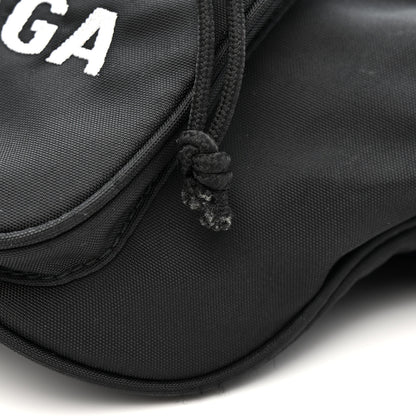 Balenciaga Recycled Sport Nylon Logo Embroidered Wheel Beltpack Black 13 of 14