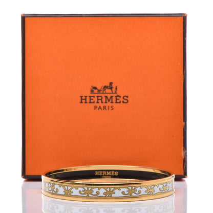 Hermes Enamel Printed Narrow Balcons Du Guadalquivir Bracelet 65 6 of 6