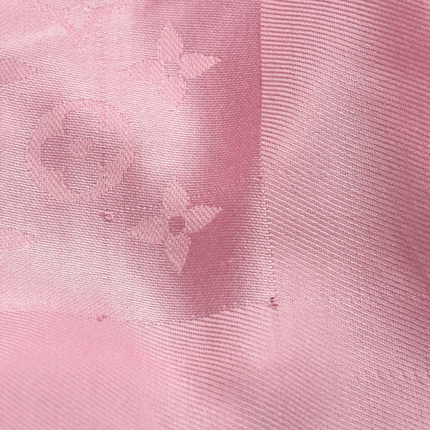 Louis Vuitton Wool Silk Monogram Shawl Rose Petale 4 of 4