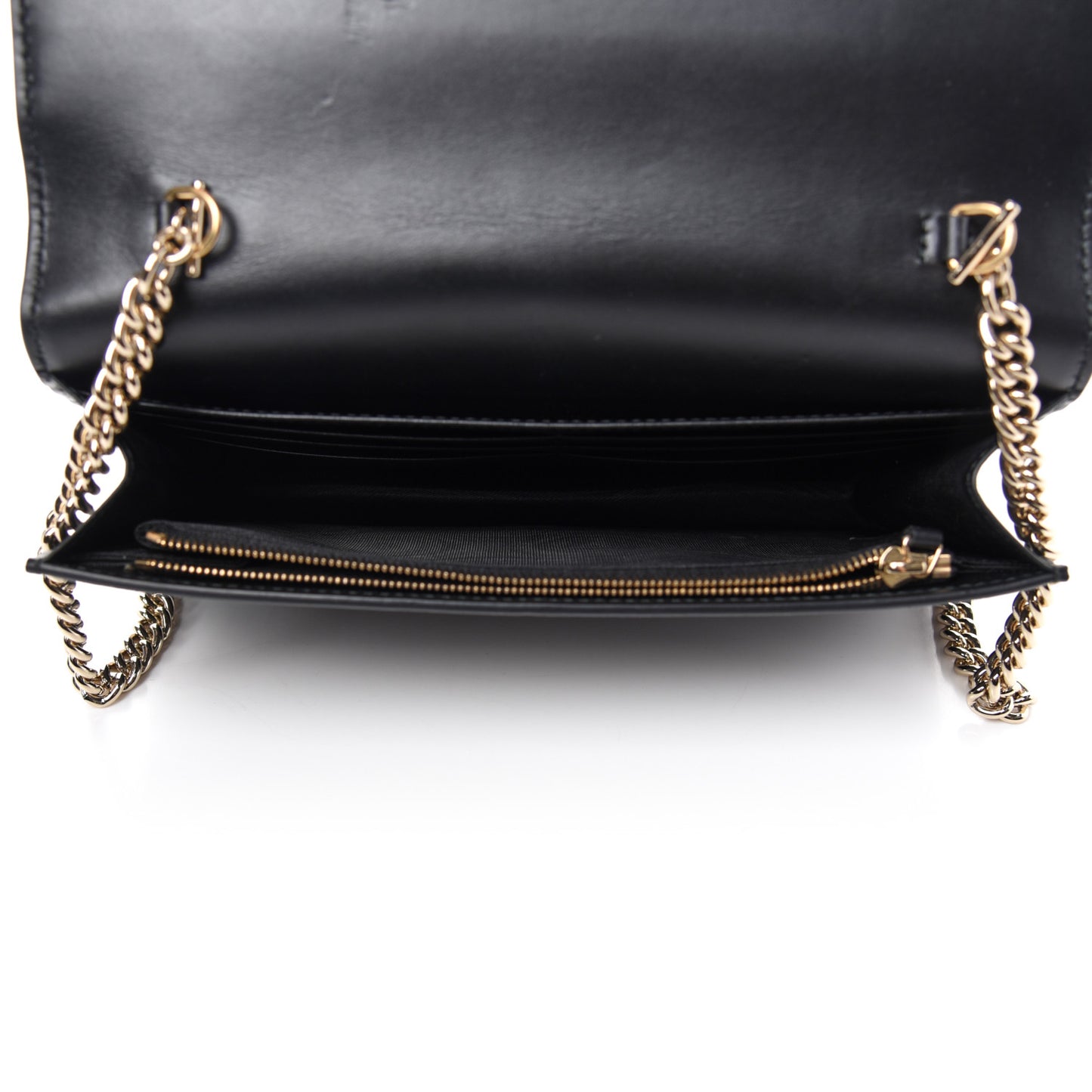 Guccissima Signature Bowy Chain Wallet Black