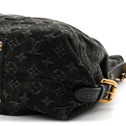 Louis Vuitton Denim Neo Cabby MM Black 9 of 11