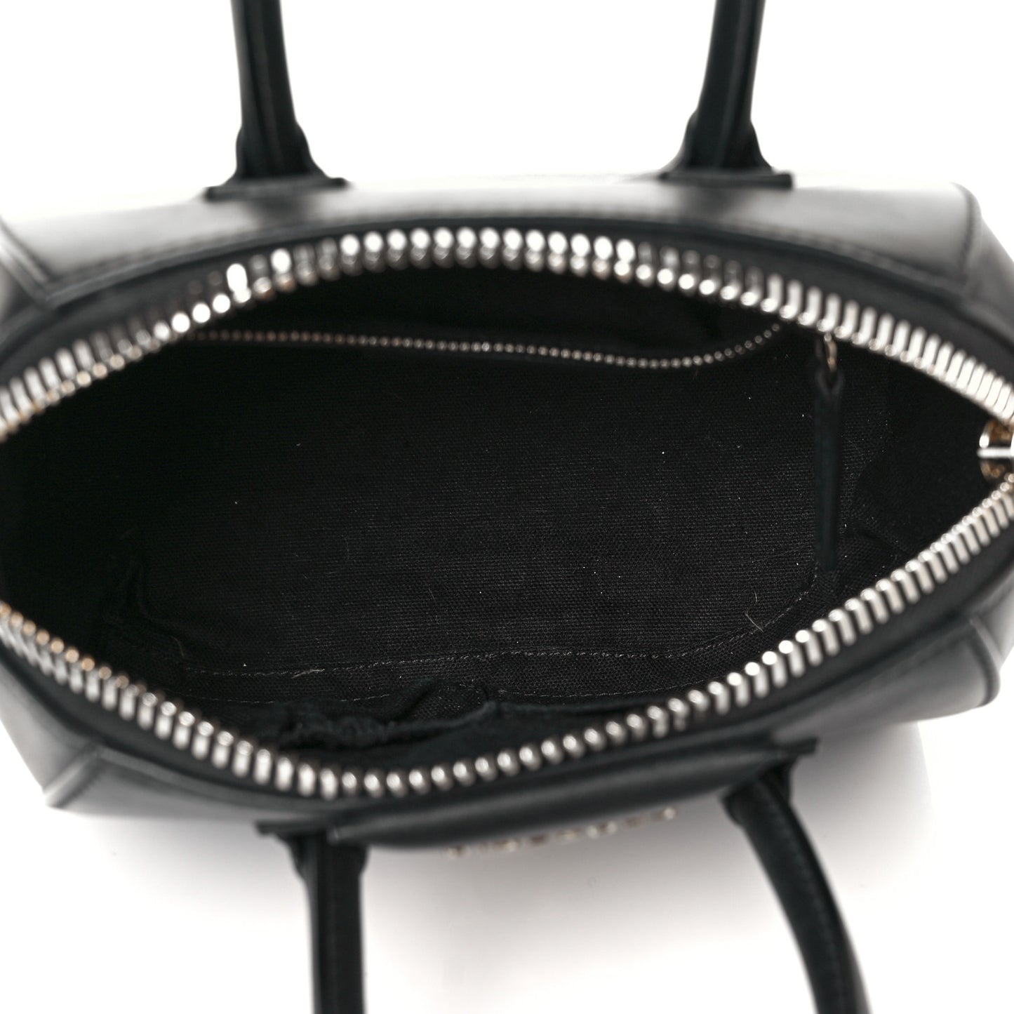 Smooth Calfskin Triangle Studded Mini Antigona Black