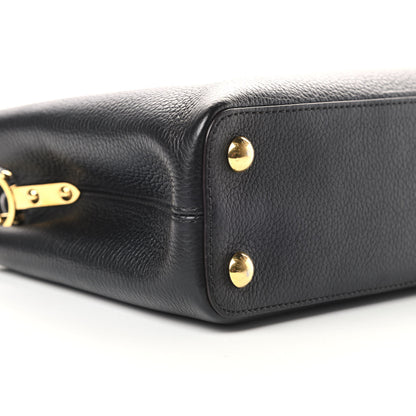 Louis Vuitton Taurillon Capucines BB Black 9 of 14