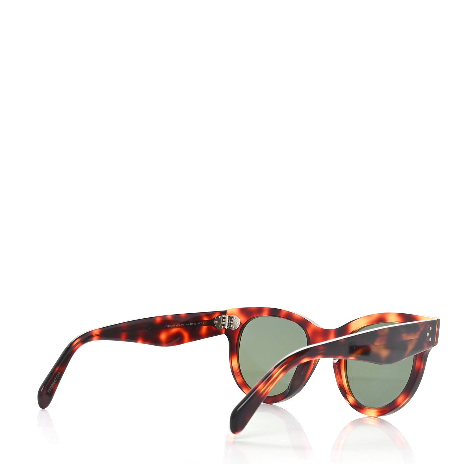 Celine Acetate Round Sunglasses CL4003IN Tortoise 4 of 7