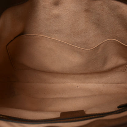 Gucci GG Supreme Monogram Azalea Calfskin Web Medium Jackie 1961 Hobo Beige Ebony Brown Sugar 8 of 19