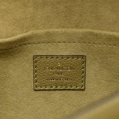 Louis Vuitton Soft Calfskin Mylockme Chain Bag BB Smokey Brown Green 6 of 10