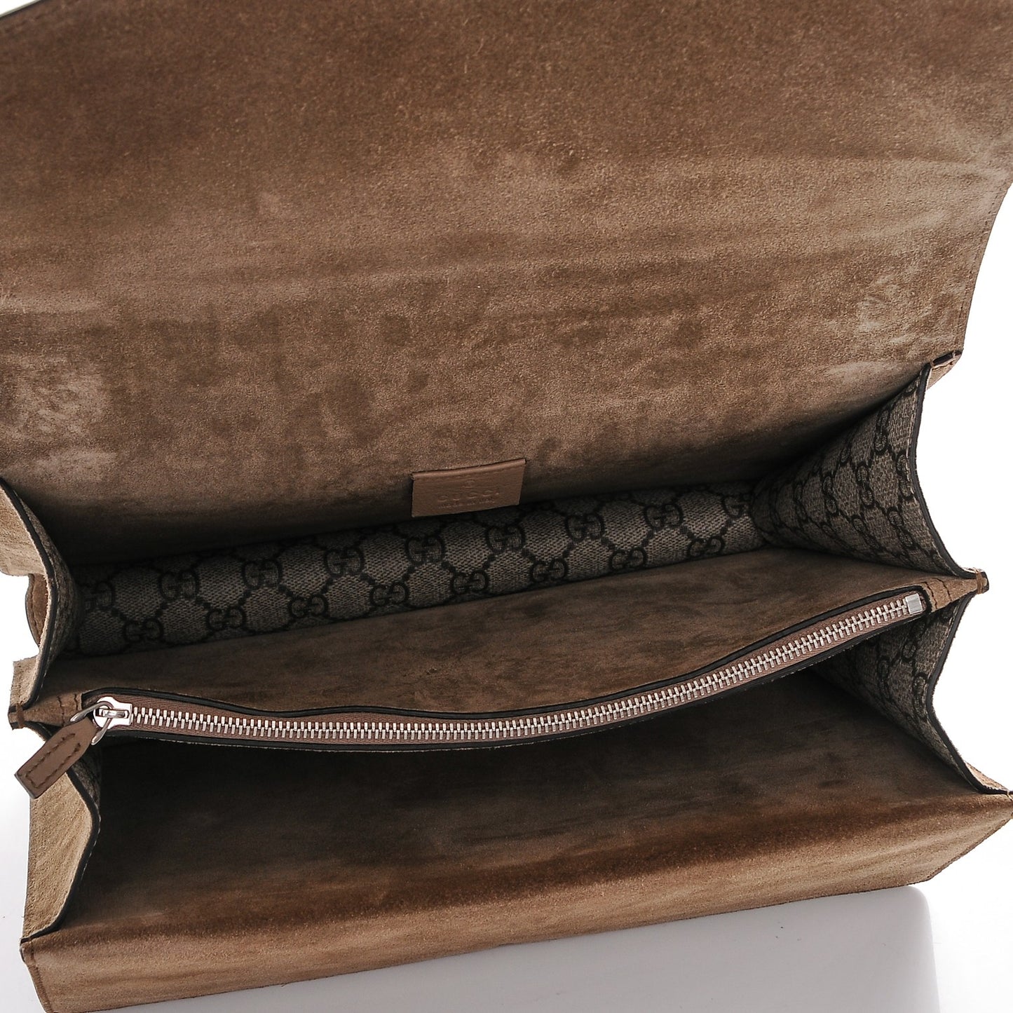 GG Supreme Monogram Medium Dionysus Shoulder Bag Taupe