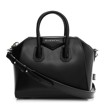 Givenchy Shiny Lord Calfskin Mini Antigona Black 1 of 13