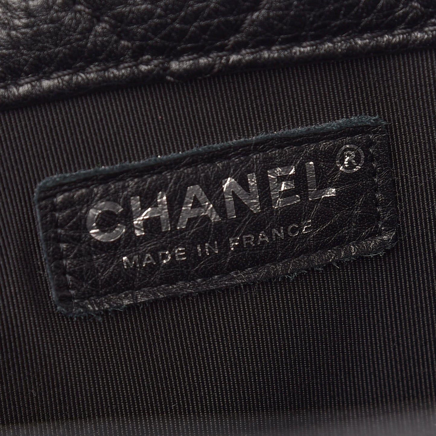 Calfskin Quilted XXL Travel Flap Bag Black