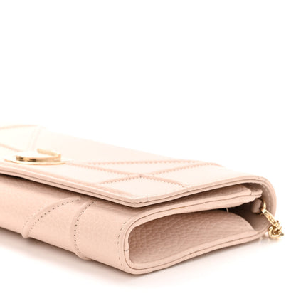 Christian Dior Grained Calfskin Diorama Croisiere Chain Wallet Rose Poudre 10 of 10