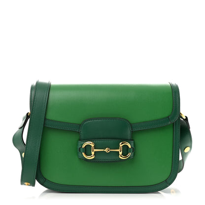 Gucci Azalea Calfskin Horsebit 1955 Shoulder Bag New Shamarock Emerald 1 of 14
