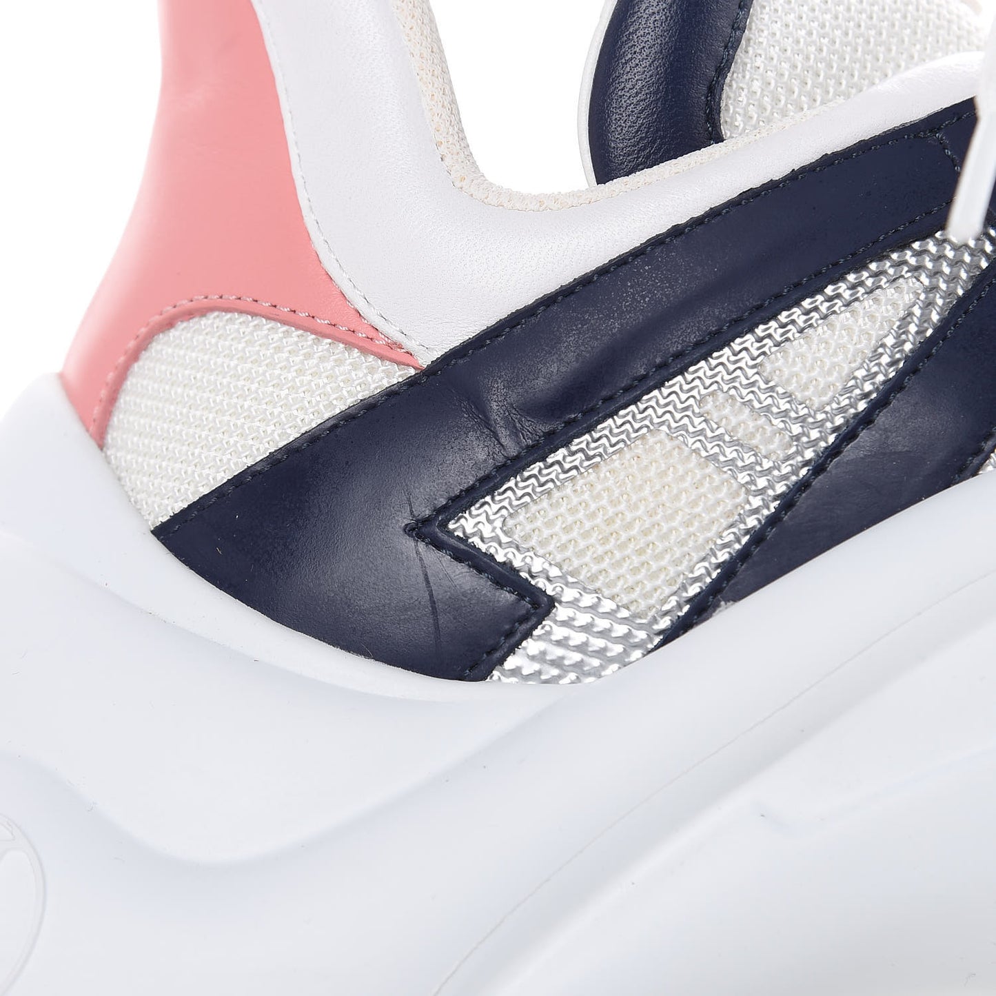 Calfskin Technical Nylon LV Archlight Sneaker 38 White