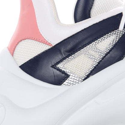 Louis Vuitton Calfskin Technical Nylon LV Archlight Sneaker 38 White 8 of 10