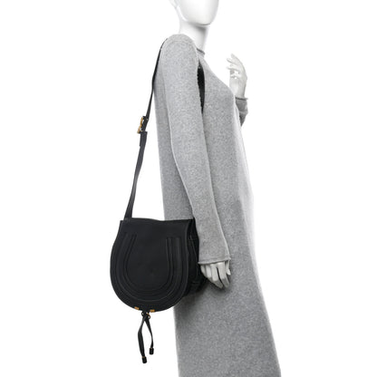 Chloe Calfskin Medium Marcie Round Crossbody Bag Black 2 of 13