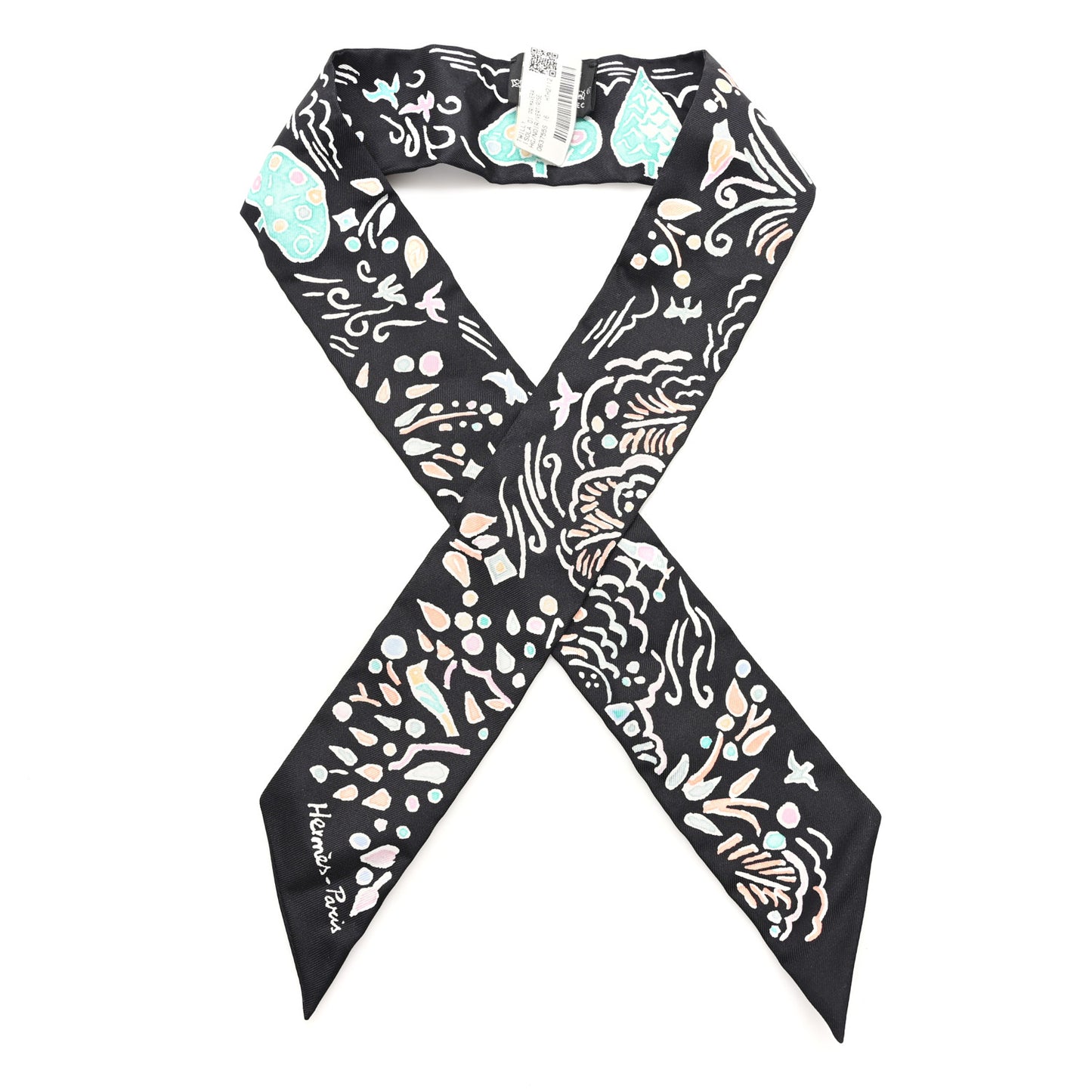 Silk Isola Di Primavera Twilly Black Vert Rose
