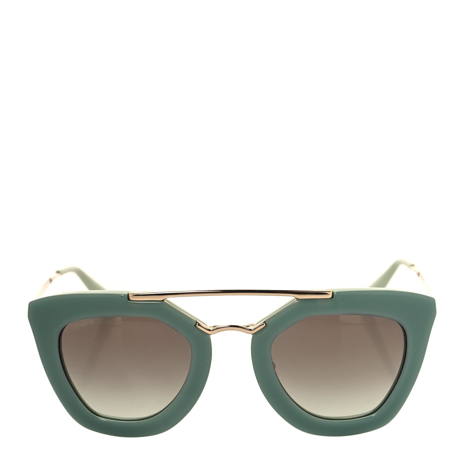 Prada Acetate Cinema Sunglasses SPR 09Q Green 2 of 7