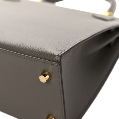 Hermes Epsom Kelly Sellier 25 Etain 12 of 14