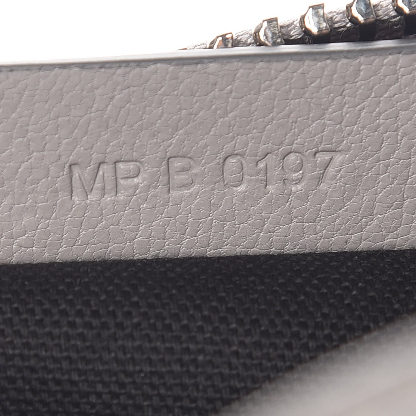 Sugar Goatskin Mini Antigona Pearl Grey