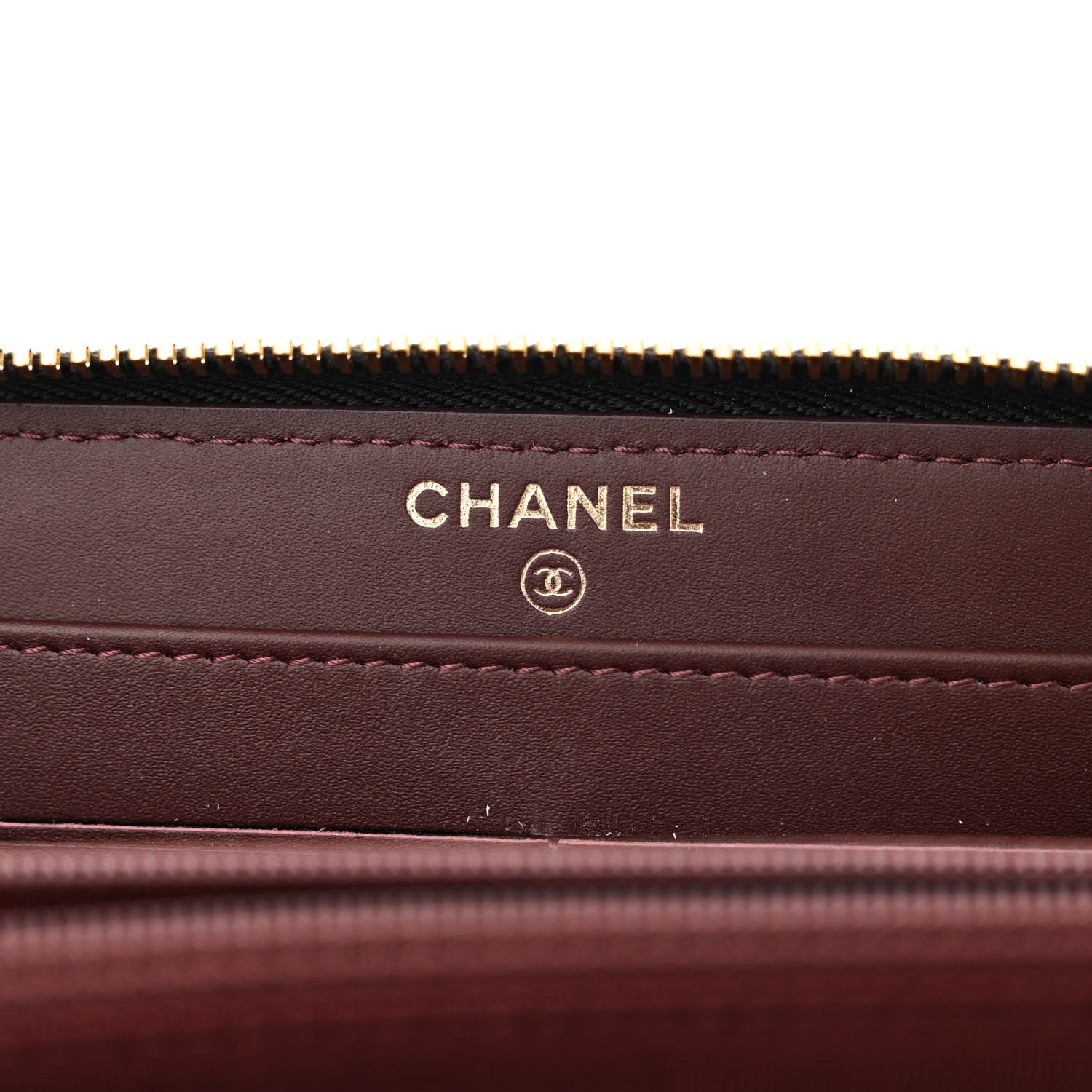 Chanel Caviar Quilted Large Gusset Zip Around Wallet Black 7 of 9