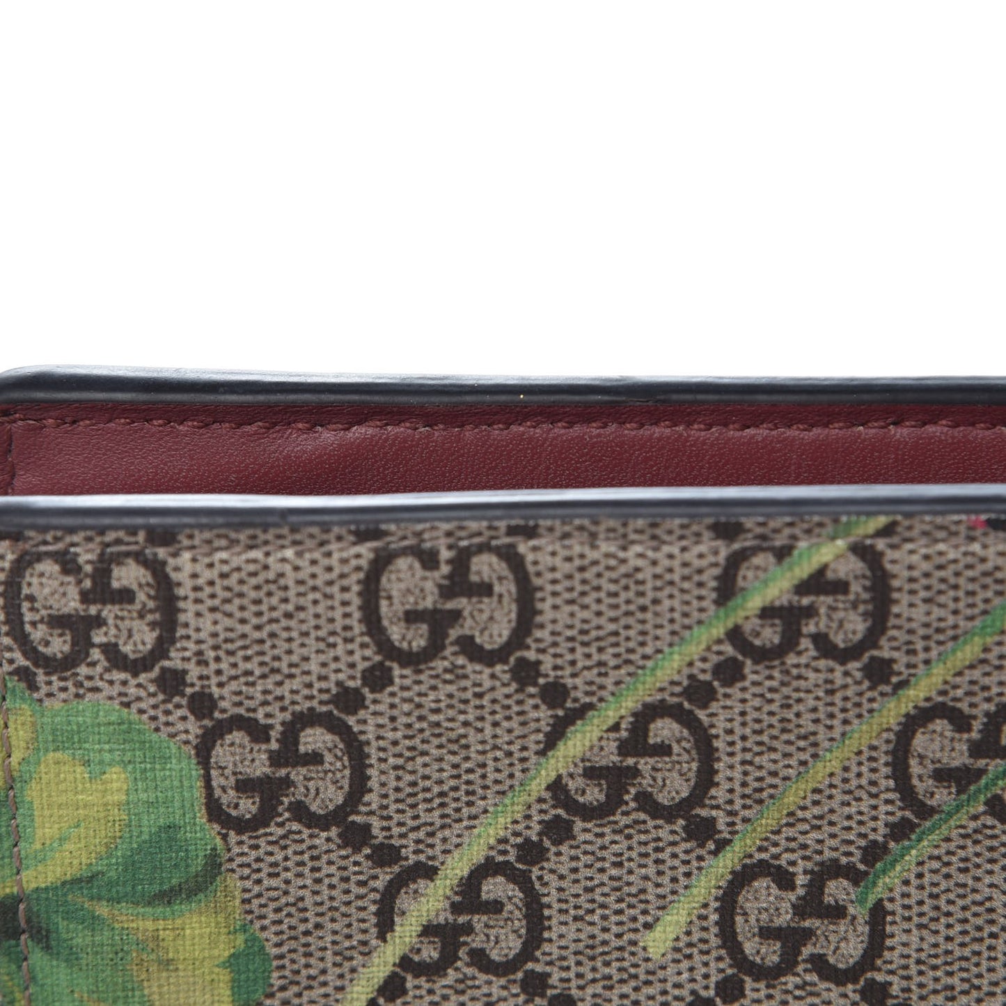 GG Supreme Monogram Blooms Large Cosmetic Case Beige Multicolor Dry Rose