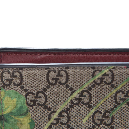 Gucci GG Supreme Monogram Blooms Large Cosmetic Case Beige Multicolor Dry Rose 9 of 10