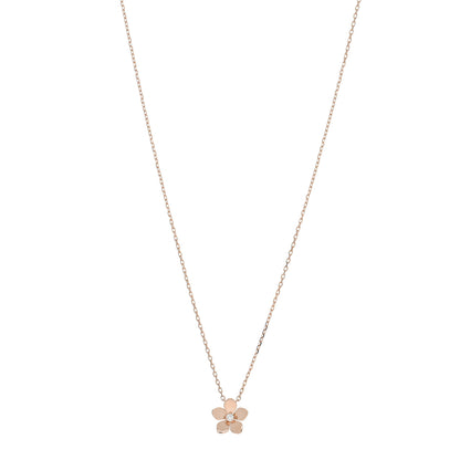 Graff 18K Rose Gold Diamond Mini Wild Flower Necklace 1 of 5
