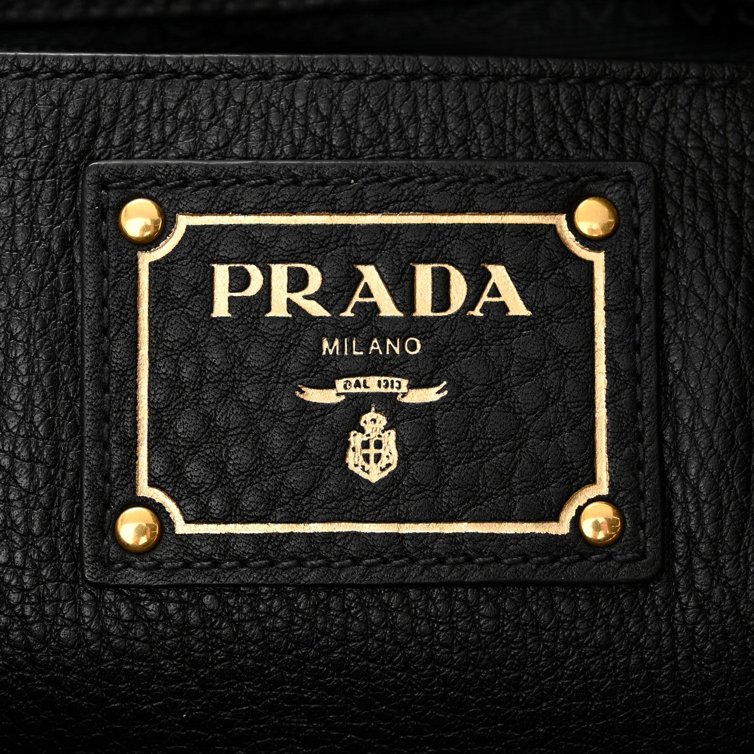 Prada Vitello Daino Tote Black 7 of 11