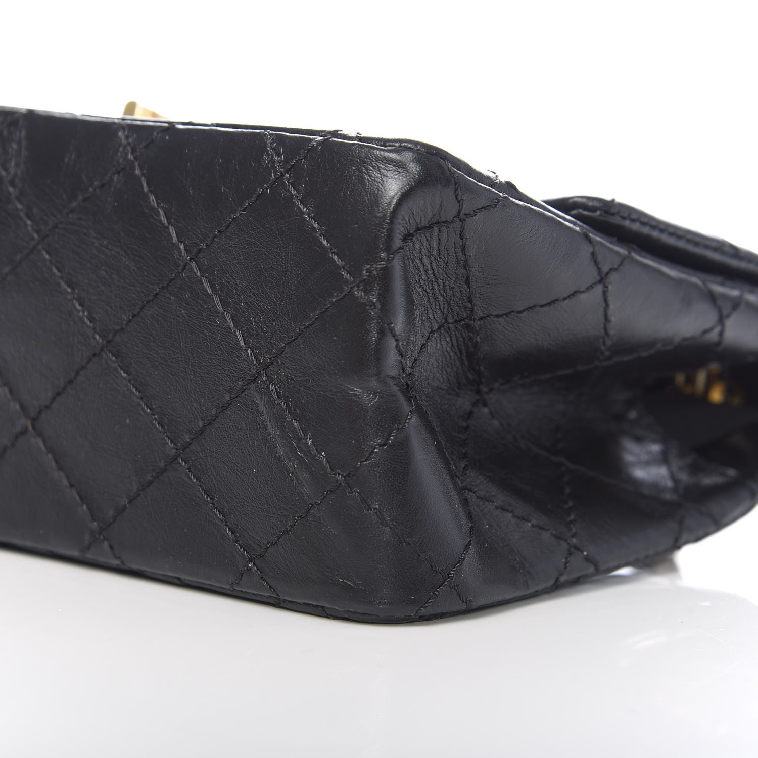 Chanel Aged Calfskin Quilted 2.55 Reissue Mini Flap Black 10 of 11
