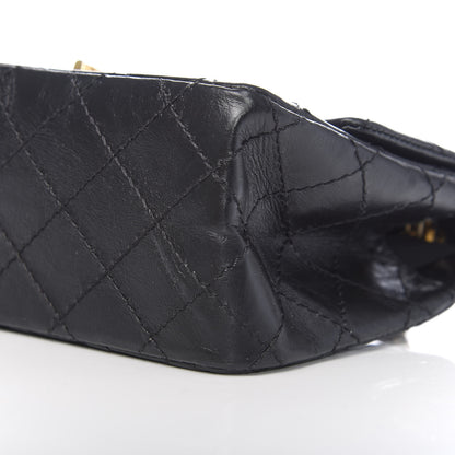 Chanel Aged Calfskin Quilted 2.55 Reissue Mini Flap Black 10 of 11