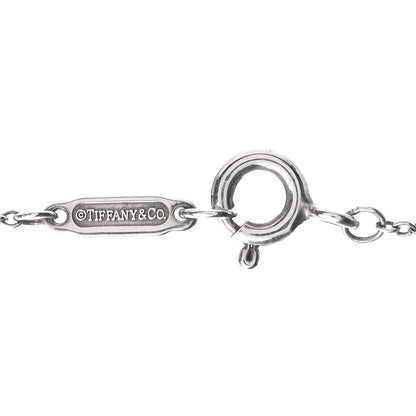 Tiffany Sterling Silver Elsa Peretti Letter E Pendant Necklace 4 of 4