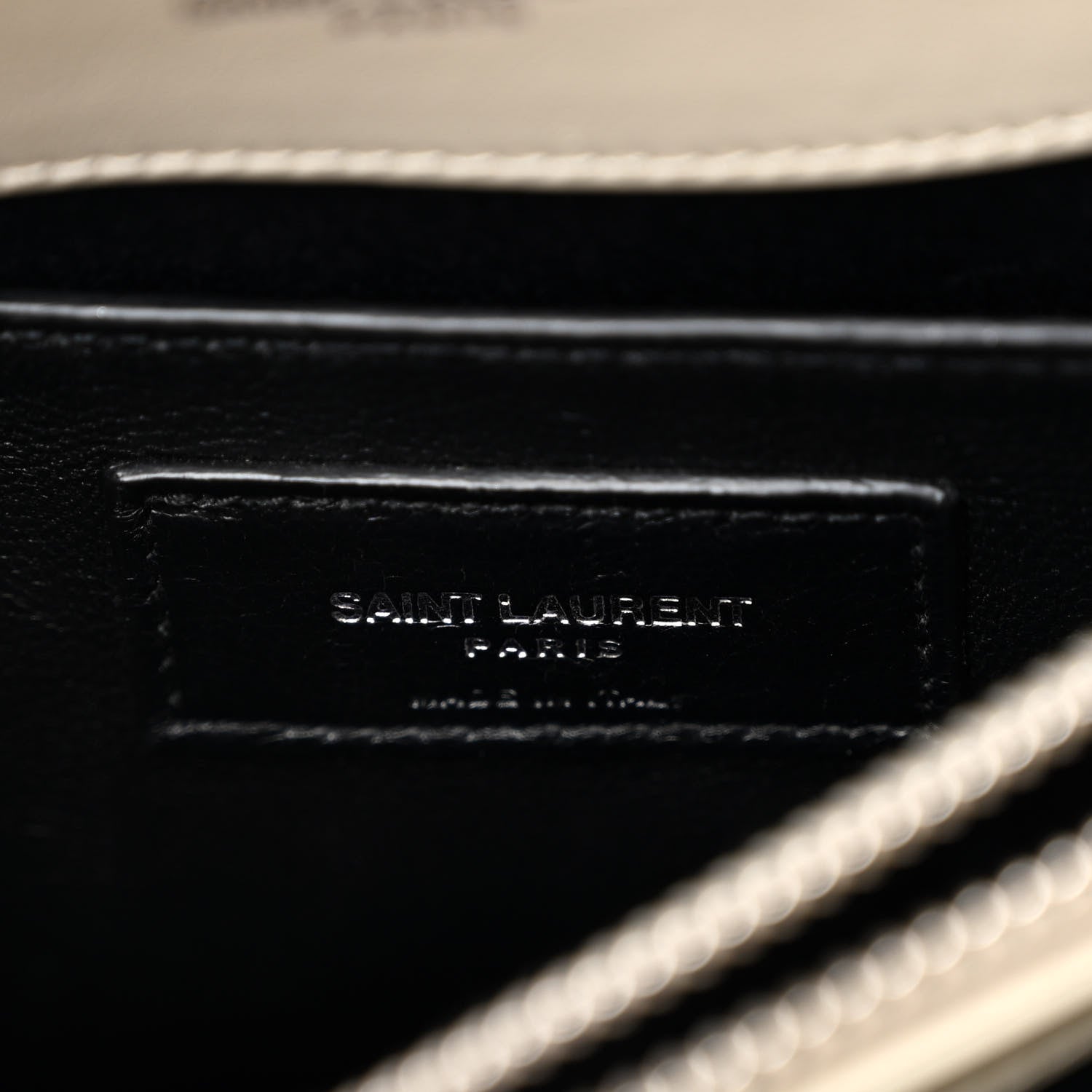 Saint Laurent Calfskin Y Quilted Monogram Small Loulou Chain Satchel Ivory 8 of 11